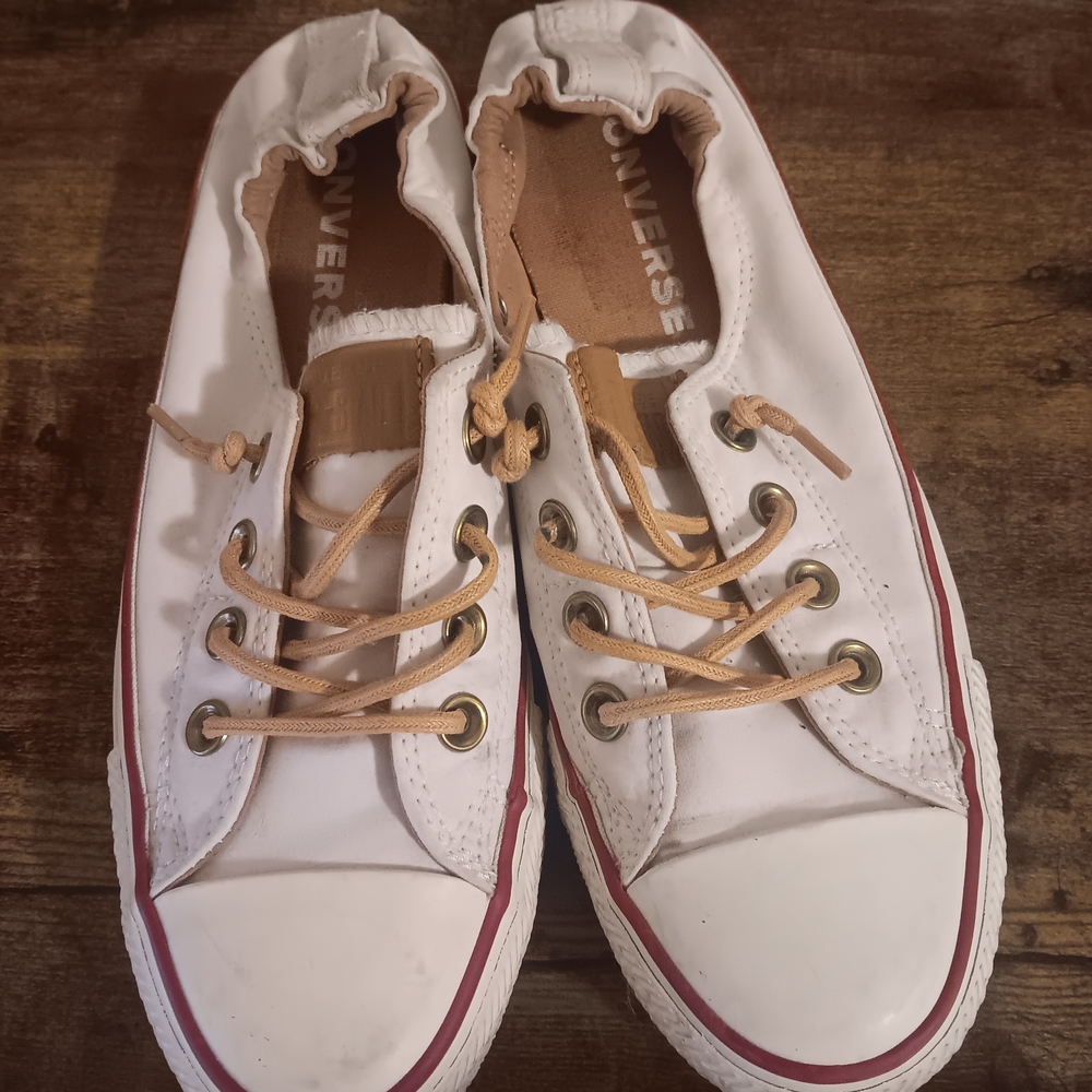 Converse White Slip-On Sneakers